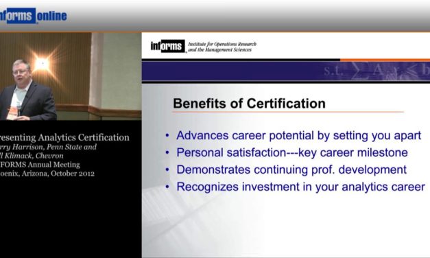 Analytics Certification