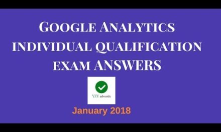 Google Analytics Certification Exam Answers January 2018