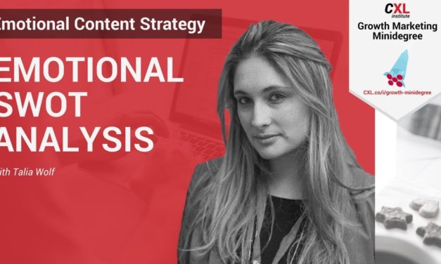 Emotional SWOT Analysis  | CXL Institute Conversion Optimization Microlesson