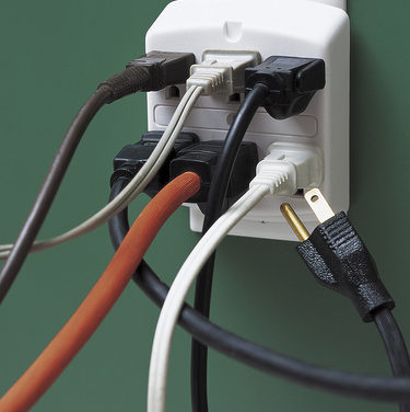 Holiday Fire Safety – Overloaded electrical outlet