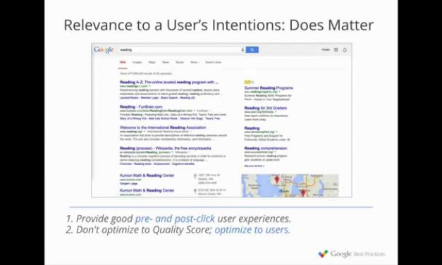 Settling the (Quality) Score – Google Best Practices