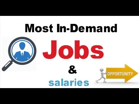 Most in Demand Jobs and their Salaries 2018